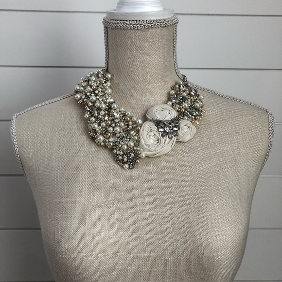 HANDMADE beaded, pearl, Swarovski crystal necklace - Picture 4 of 8